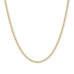 14K Hollow Gold Rope Chain - 20&quot;