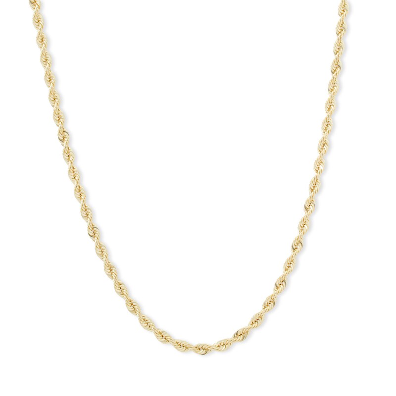 14K Hollow Gold Rope Chain - 22"