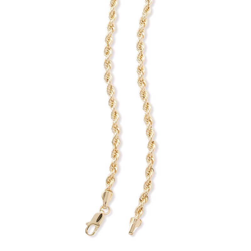 Main Image 2 of 14K Hollow Gold Rope Chain - 20"