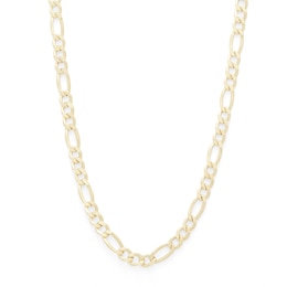 14K Hollow Gold Figaro Chain - 22&quot;