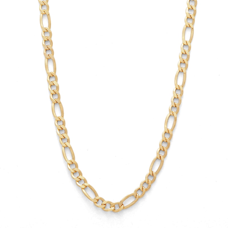 Main Image 1 of 14K Hollow Gold Figaro Chain - 22&quot;