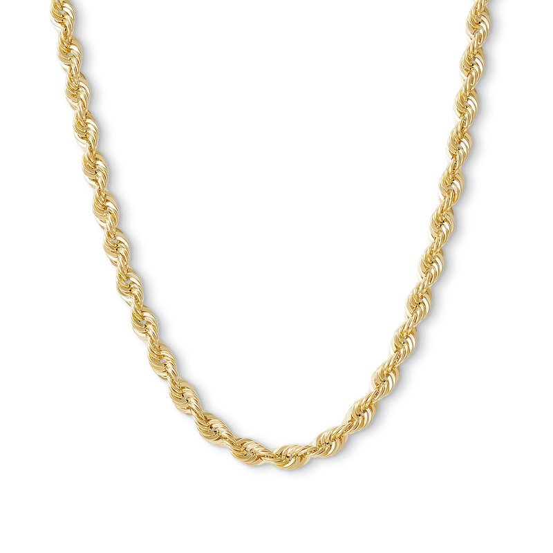 14K Hollow Gold Rope Chain - 26"