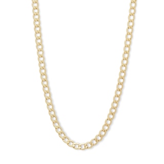 14K Hollow Gold Curb Chain - 22"