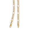 Thumbnail Image 2 of 14K Hollow Gold Beveled Figaro Chain - 22"