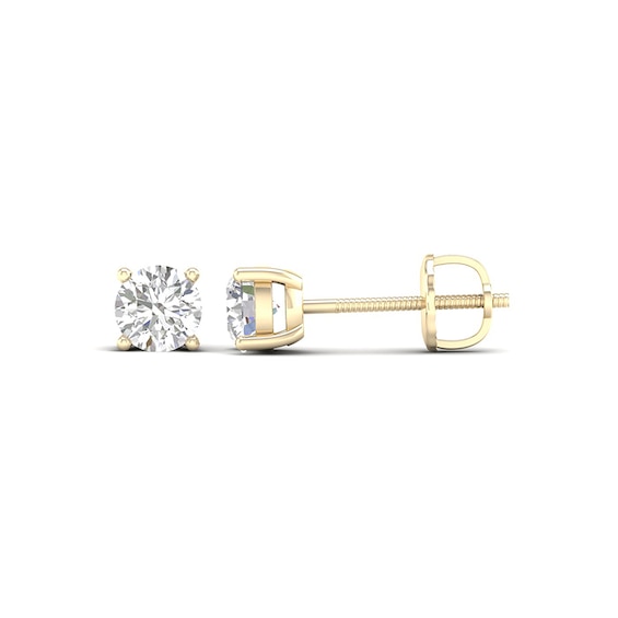 10K Solid Gold / CT. T.W. Lab-Created Diamond Studs