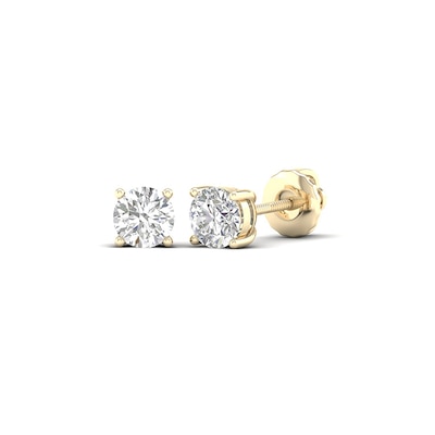 10K Solid Gold / CT. T.W. Lab-Grown Diamond Solitaire Studs