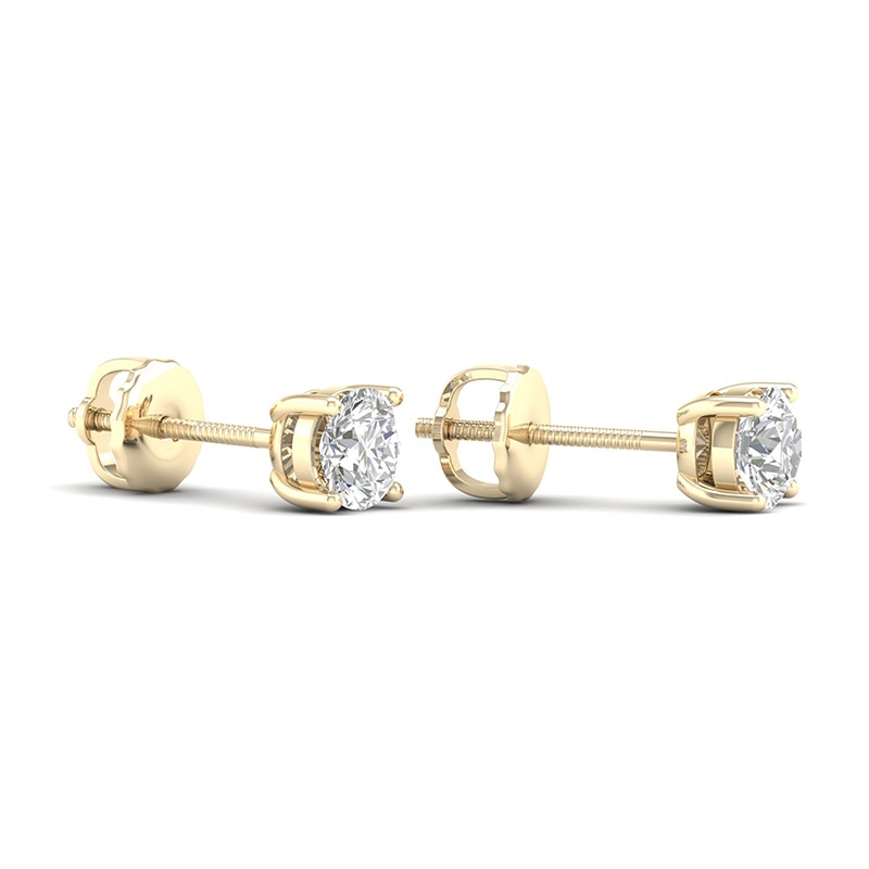 Main Image 3 of 10K Gold 3/4 CT. T.W. Lab-Grown Diamond Studs