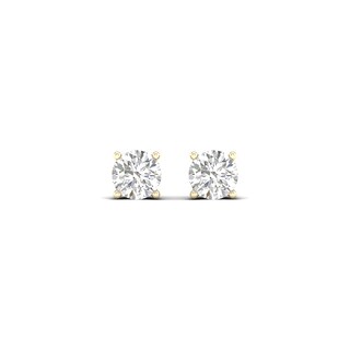 10K Solid Gold / CT. T.W. Lab-Grown Diamond Solitaire Studs