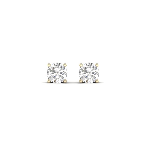 10K Solid Gold / CT. T.W. Lab-Grown Diamond Solitaire Studs