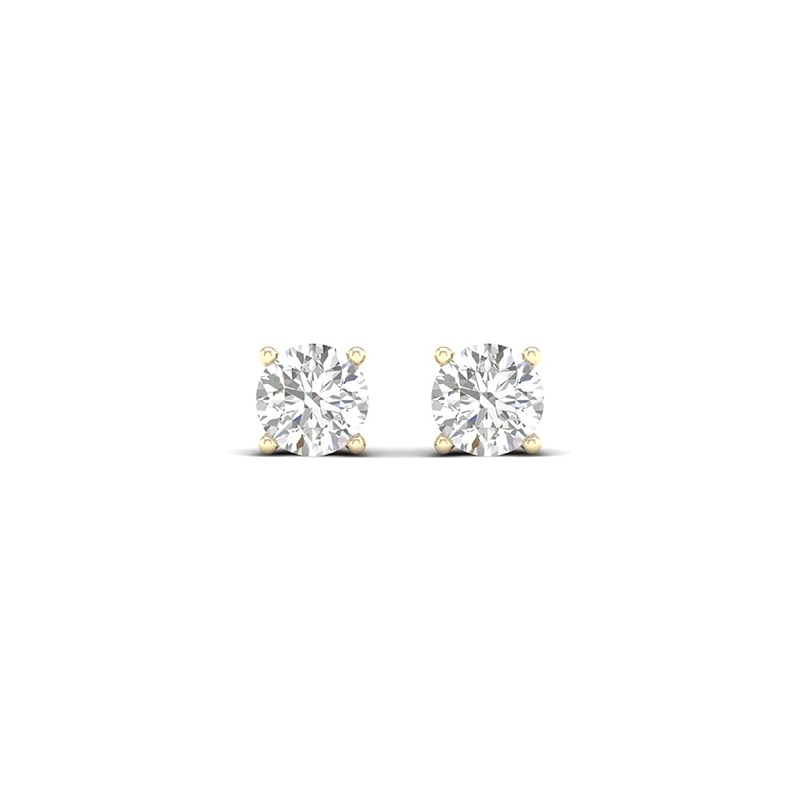 Main Image 4 of 10K Gold 3/4 CT. T.W. Lab-Grown Diamond Studs