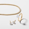 Thumbnail Image 5 of 10K Gold 3/4 CT. T.W. Lab-Grown Diamond Studs