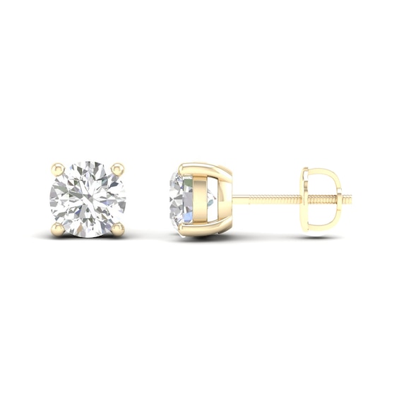 10K Solid Gold CT. T.W. Lab-Created Diamond Studs