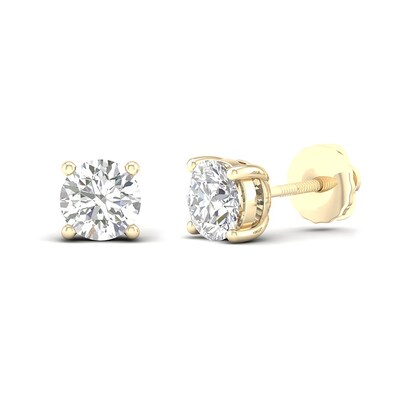 10K Solid Gold 1 CT. T.W. Lab-Grown Diamond Solitaire Studs