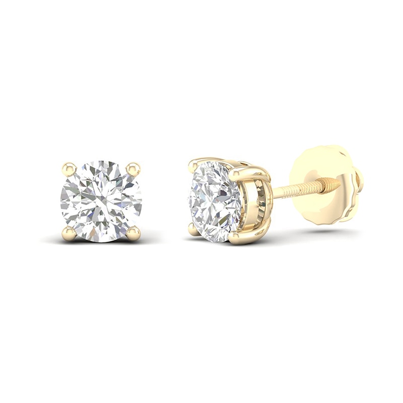 Main Image 2 of 10K Gold 1 CT. T.W. Lab-Grown Diamond Studs