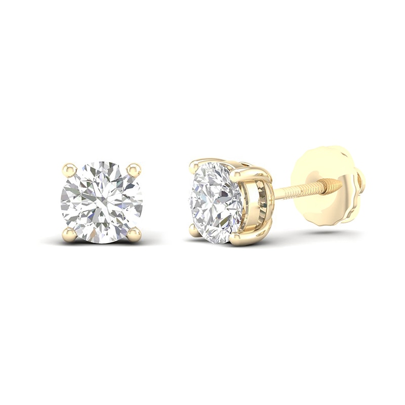 ​​​​​​​10K Solid Gold 1 CT. T.W. Lab-Created Diamond Studs