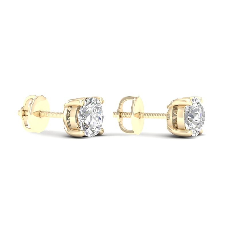 ​​​​​​​10K Solid Gold 1 CT. T.W. Lab-Created Diamond Studs