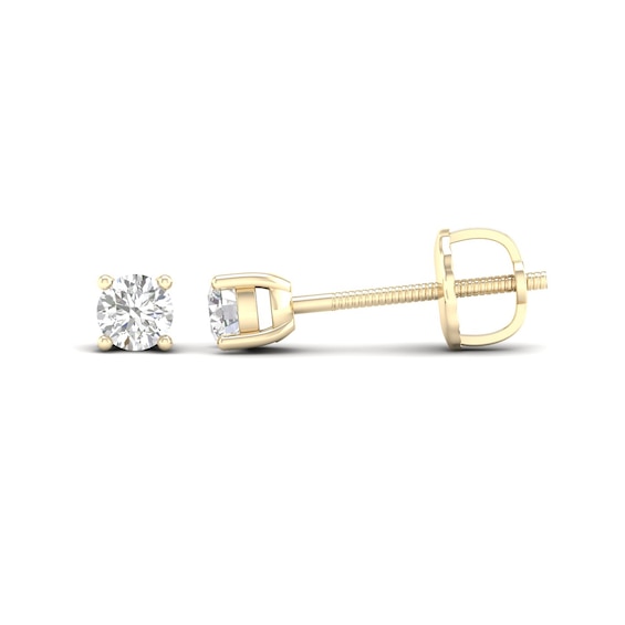 10K Solid Gold 1/4 CT. T.W. Lab-Grown Diamond Solitaire Studs