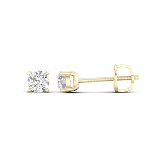 10K Solid Gold 1/2 CT. T.W. Lab-Grown Diamond Solitaire Studs