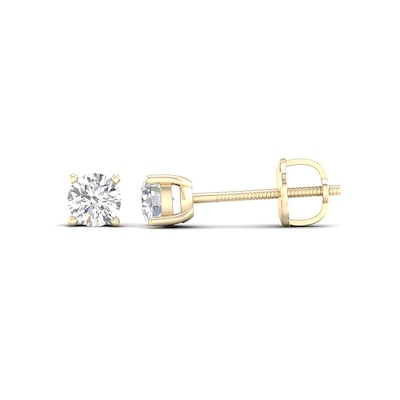 10K Solid Gold 1/2 CT. T.W. Lab-Grown Diamond Solitaire Studs