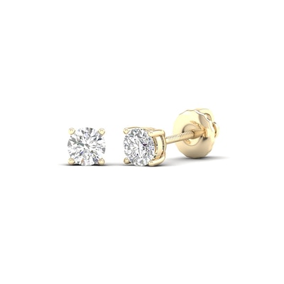 10K Solid Gold 1/2 CT. T.W. Lab-Grown Diamond Solitaire Studs
