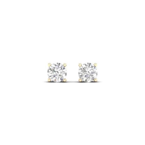 10K Solid Gold 1/2 CT. T.W. Lab-Grown Diamond Solitaire Studs