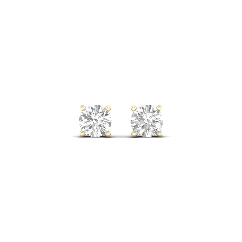 Main Image 4 of 10K Gold 1/2 CT. T.W. Lab-Grown Diamond Studs
