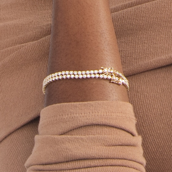 10K Gold 2 CT. T.W. Lab-Grown Diamond Tennis Bracelet - 7.25"