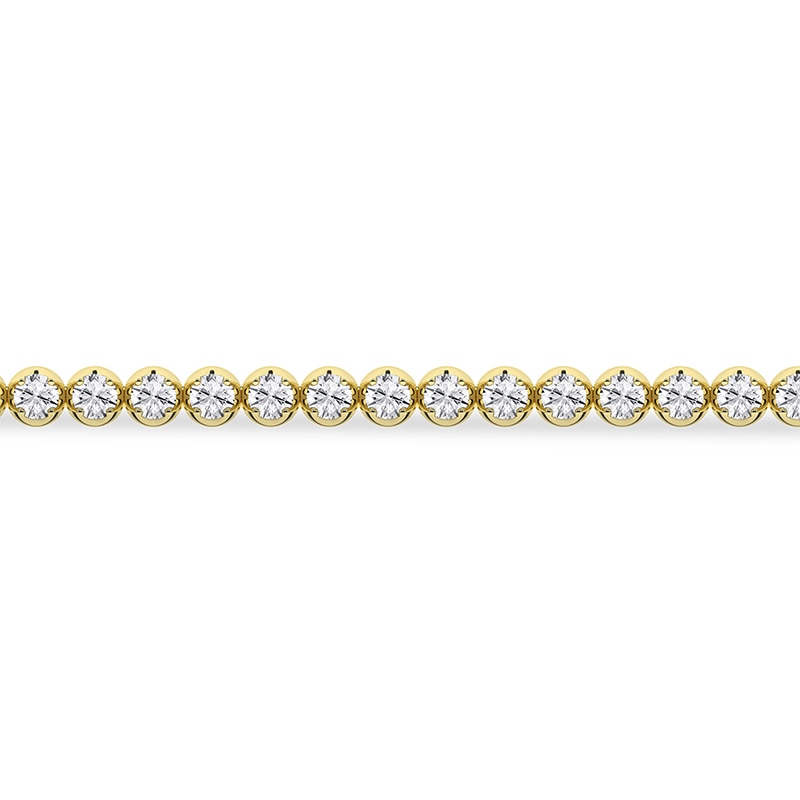 10K Solid Gold CT. T.W. Lab-Created Diamond Tennis Bracelet