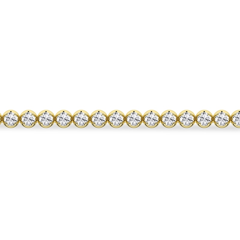 Main Image 2 of ​​​​​​​​​​​​​​​​​​​​​10K Solid Gold 1 CT. T.W. Lab-Grown Diamond Tennis Bracelet - 7"