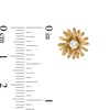 Thumbnail Image 3 of 10K Solid Gold CZ Daisy Studs