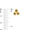 Thumbnail Image 3 of 10K Solid Gold CZ Lily of the Valley Studs