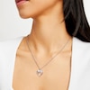 Thumbnail Image 2 of 10K Solid White Gold Angel Wings Necklace Charm