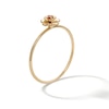 Thumbnail Image 2 of 10K Solid Gold CZ Carnation Ring