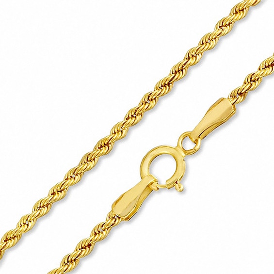 14K Hollow Gold Rope Chain - 20"