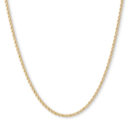 14K Hollow Gold Rope Chain - 16&quot;