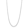 Thumbnail Image 0 of 10K Hollow White Gold Rope Chain - 20"