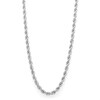 Thumbnail Image 0 of 10K Hollow White Gold Rope Chain - 22"