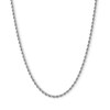Thumbnail Image 1 of 10K Hollow White Gold Rope Chain - 24"
