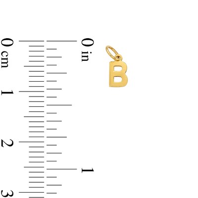 14K Semi-Solid Gold B Charm