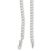 Thumbnail Image 1 of 10K Hollow White Gold Beveled Curb Chain - 24"