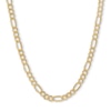 Thumbnail Image 0 of 14K Hollow Gold Beveled Figaro Chain - 20"