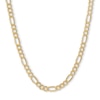 Thumbnail Image 0 of 14K Hollow Gold Beveled Figaro Chain - 20"