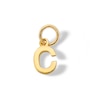 14K Semi-Solid Gold C Charm