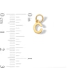 14K Semi-Solid Gold C Charm