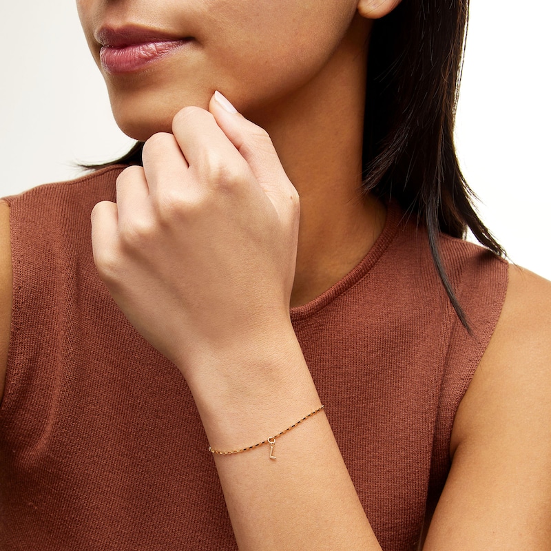 Main Image 2 of 14K Semi-Solid Gold L Charm