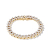 Thumbnail Image 0 of 14K Gold Plated 1/3 CT. T.W. Diamond Double Bar Link Bracelet