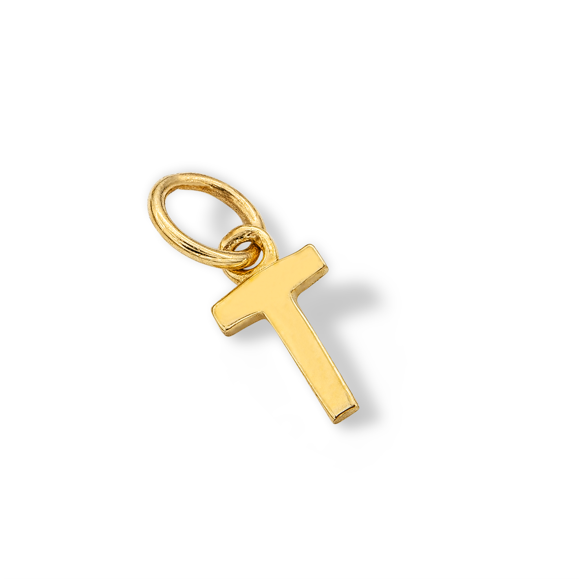 Thumbnail Image 1 of 14K Semi-Solid Gold T Charm