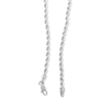 Thumbnail Image 1 of 10K Hollow White Gold Rope Chain - 20"