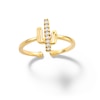 Thumbnail Image 0 of 18K Gold Plate Diamond Accent Cactus Ring