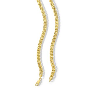10K Semi-Sold Gold Tight Curb Chain